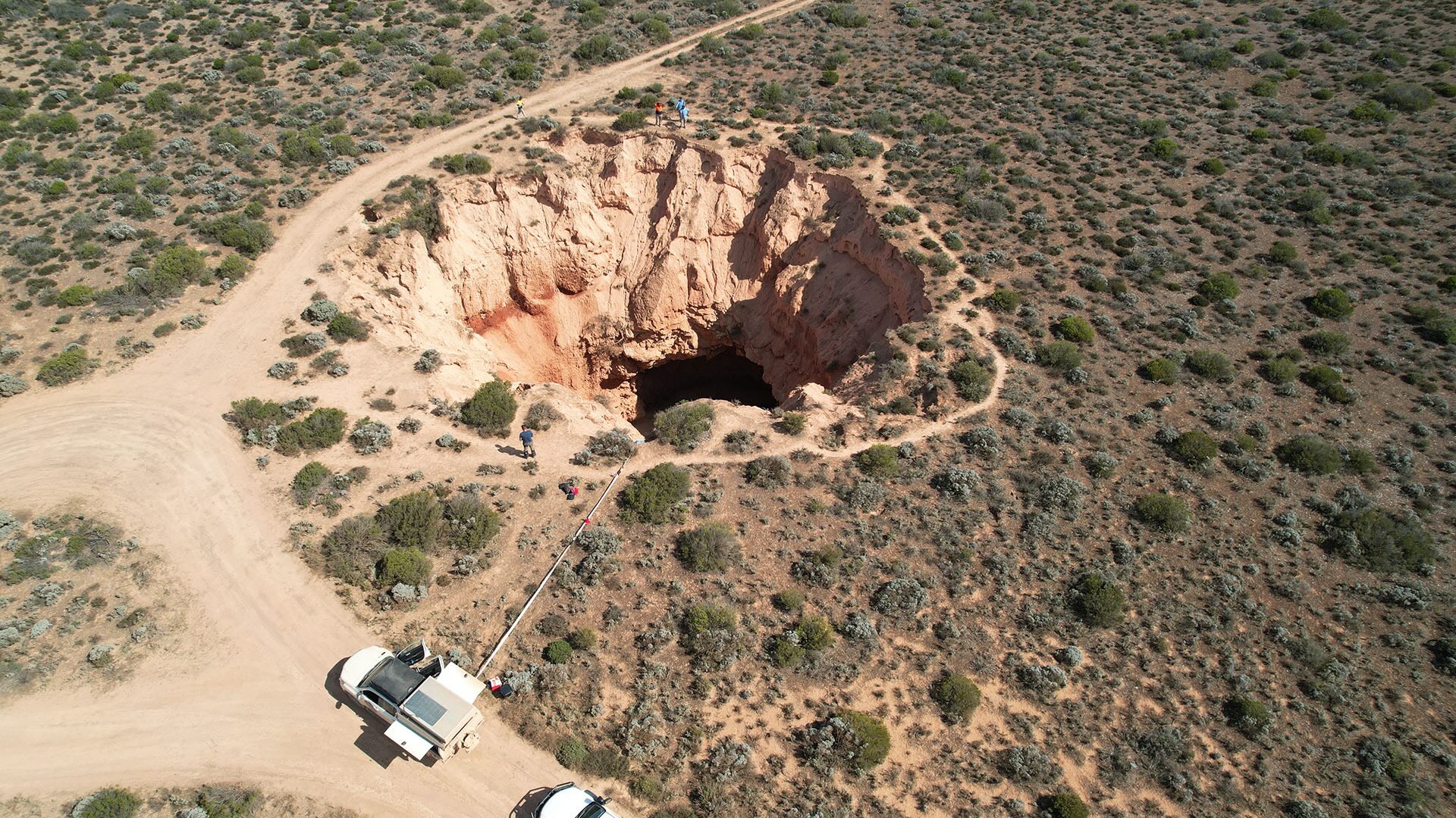 Nullarbor Plain cave opening
