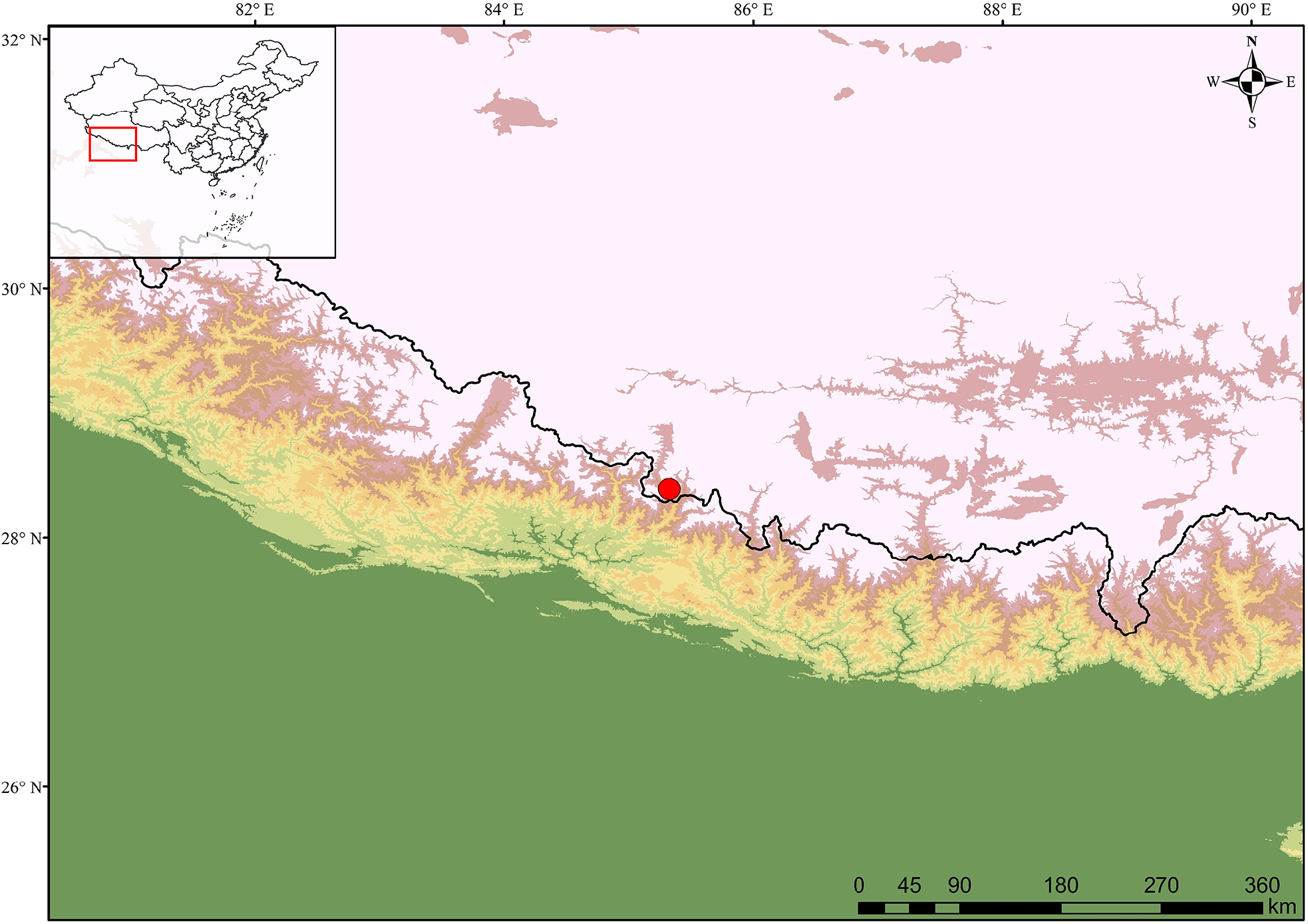 Indotyphlops gyirongensis location