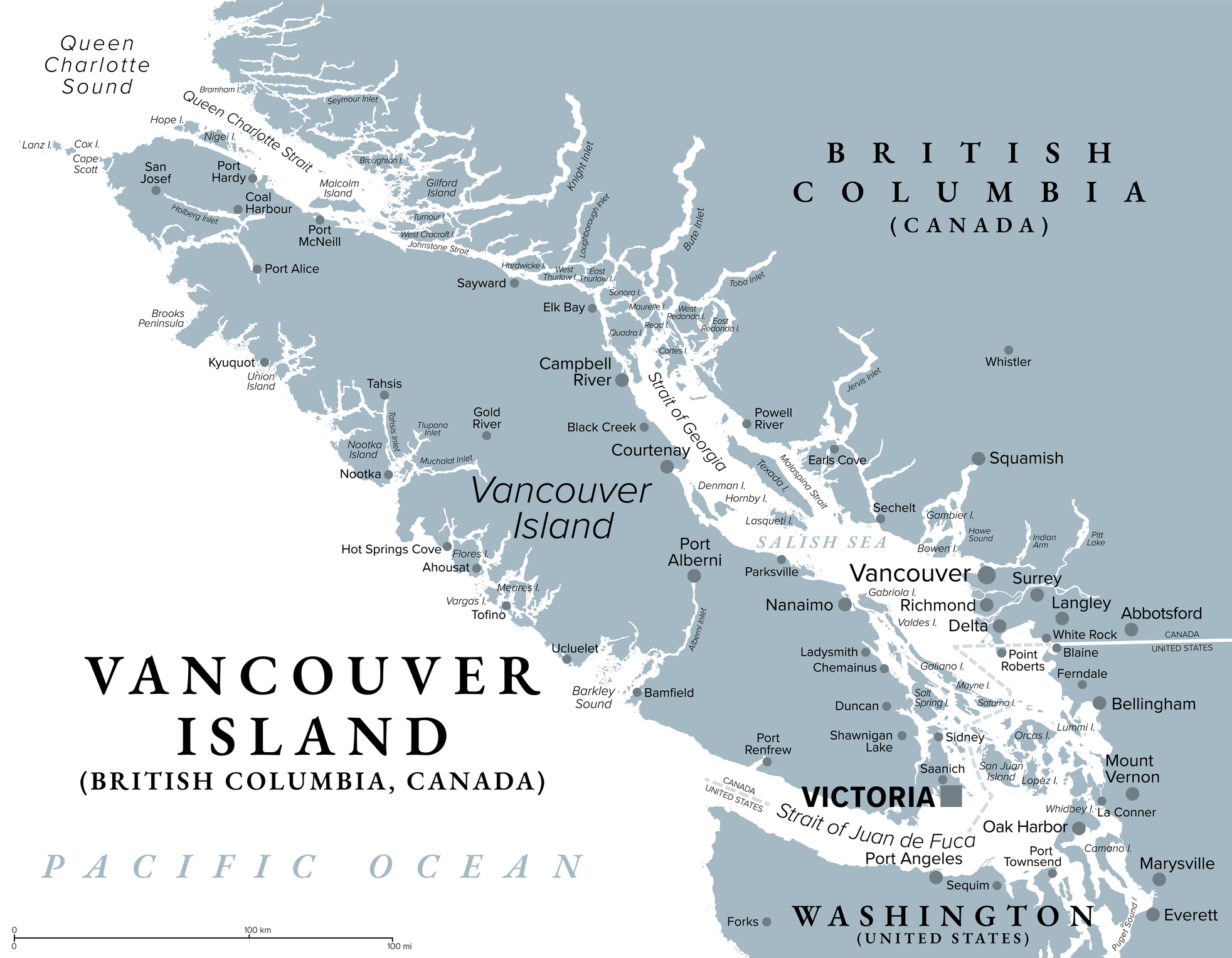 Salish Sea map