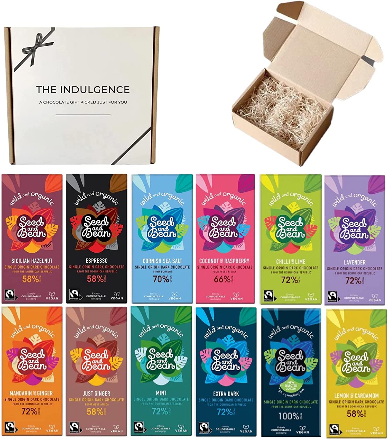 seed and been cvegan chocolate hamper