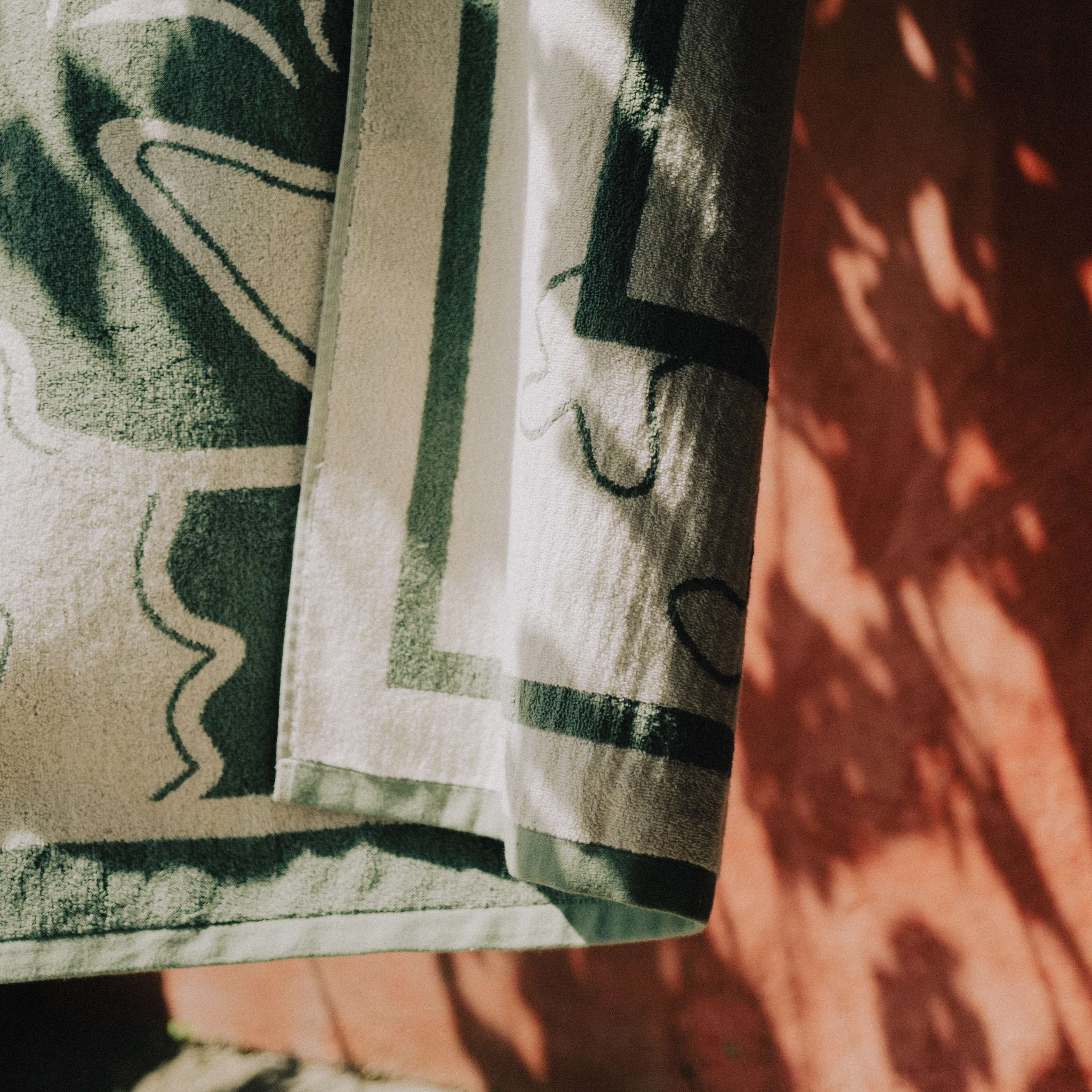 Moth towel detail