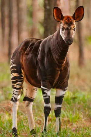 Wild okapi are only found in the rainforests of the Democratic Republic of Congo. © Mint Images/Frans Lanting/Getty (photographed in captivity) Wild okapi are only found in the rainforests of the Democratic Republic of Congo. © Mint Images/Frans Lanting/Getty (photographed in captivity)