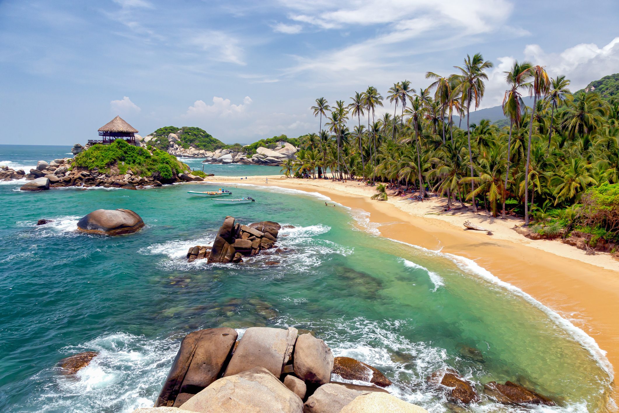 beach in Tayrona national park 