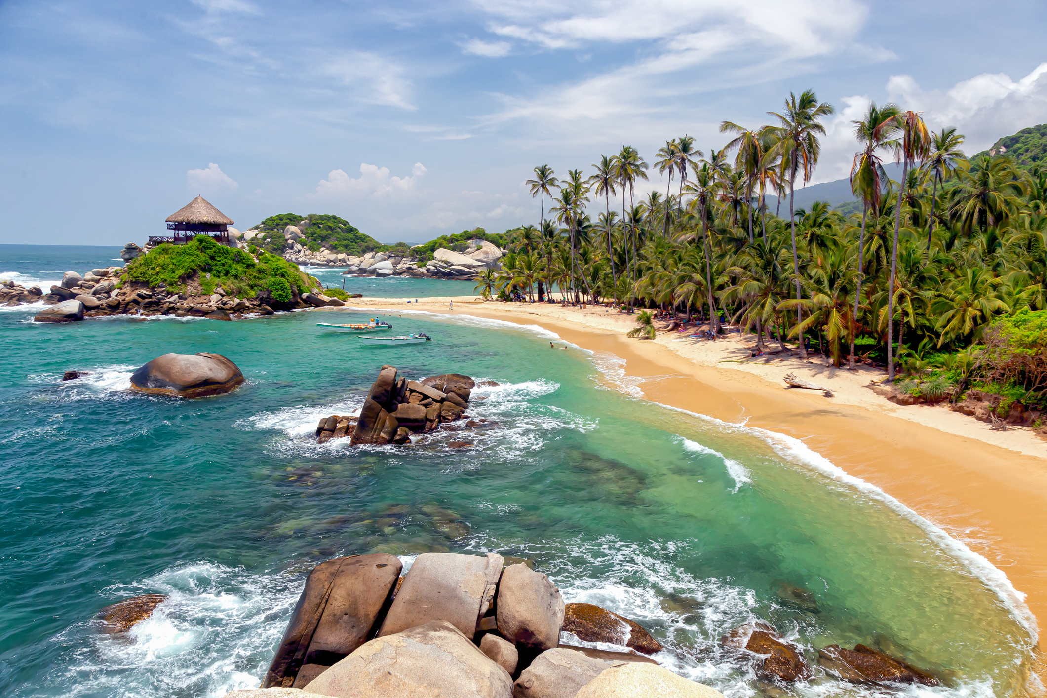 beach in Tayrona national park 