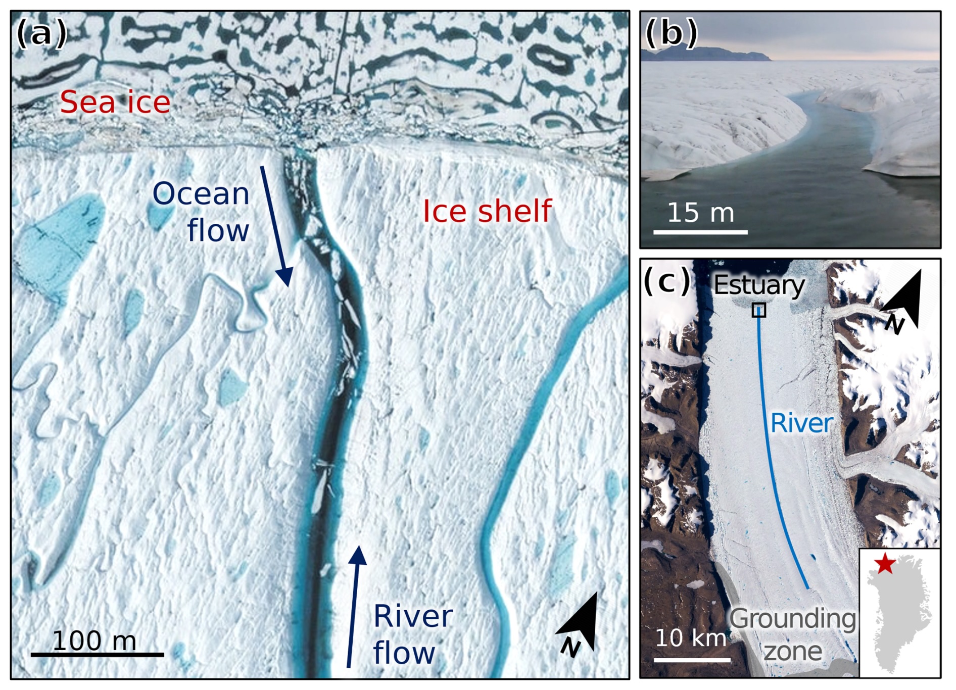 Petermann Ice Shelf estuary, Greenland