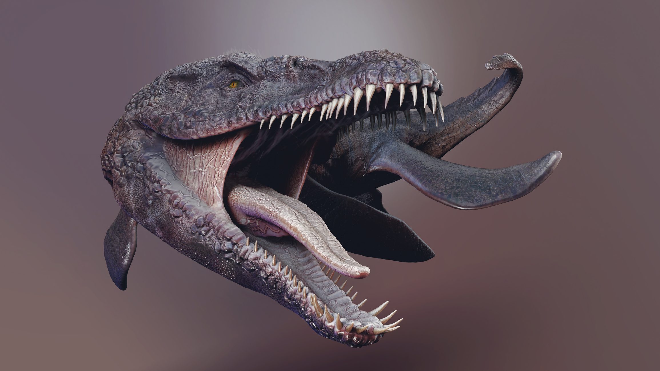 Pliosaurus Funkei Concept Project, of background, 3d rendering