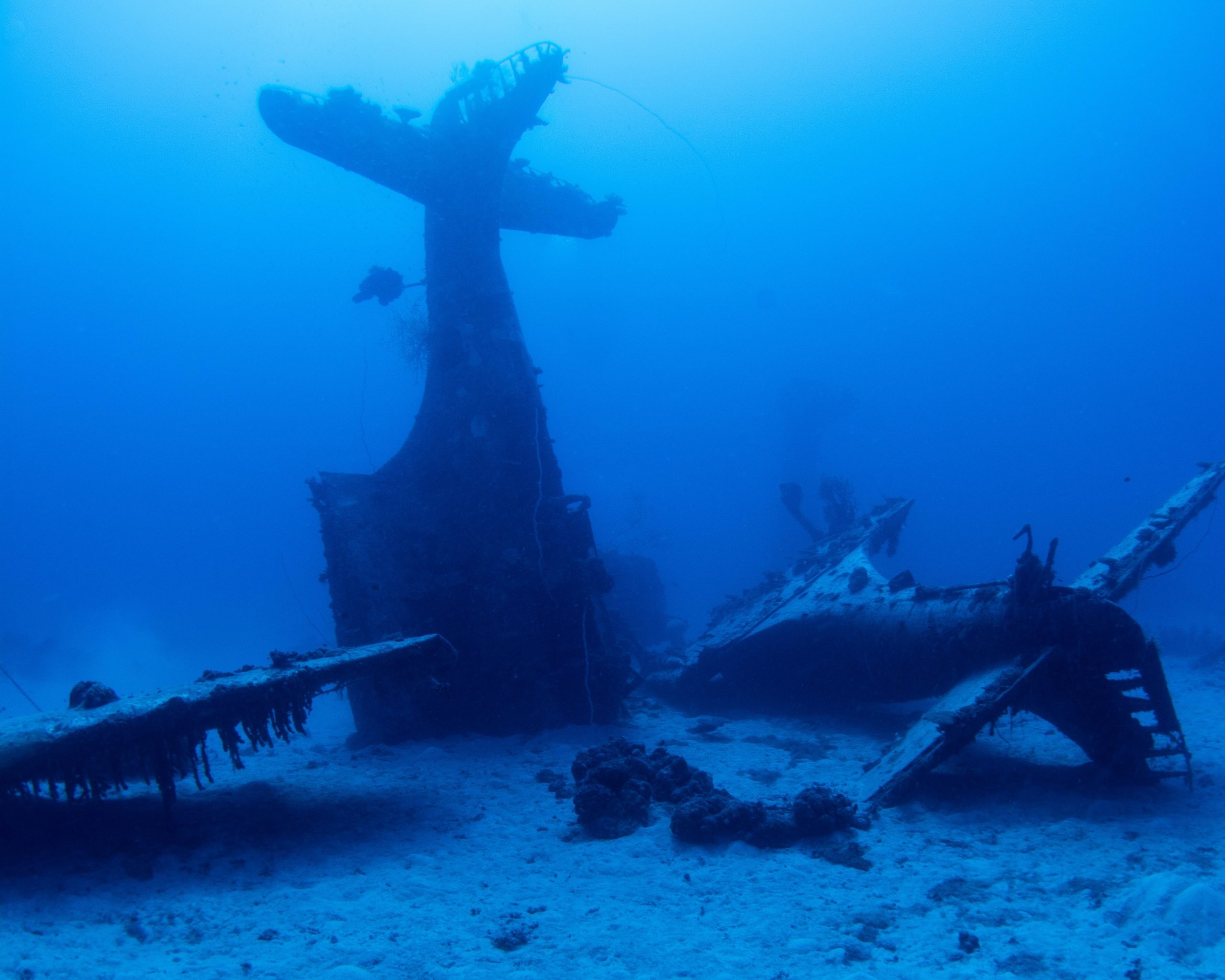  WWII American Airplane in Kwajalein Atoll, Marshall Islands